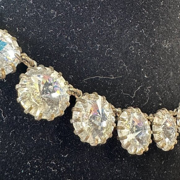 J. Crew Clear Rhinestone Retro Necklace - Picture 6 of 15